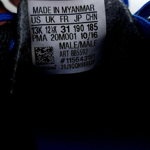 Adidas Boys 13K Ace 17.4 FXG Football Cleats Blue - Picture 8 of 8